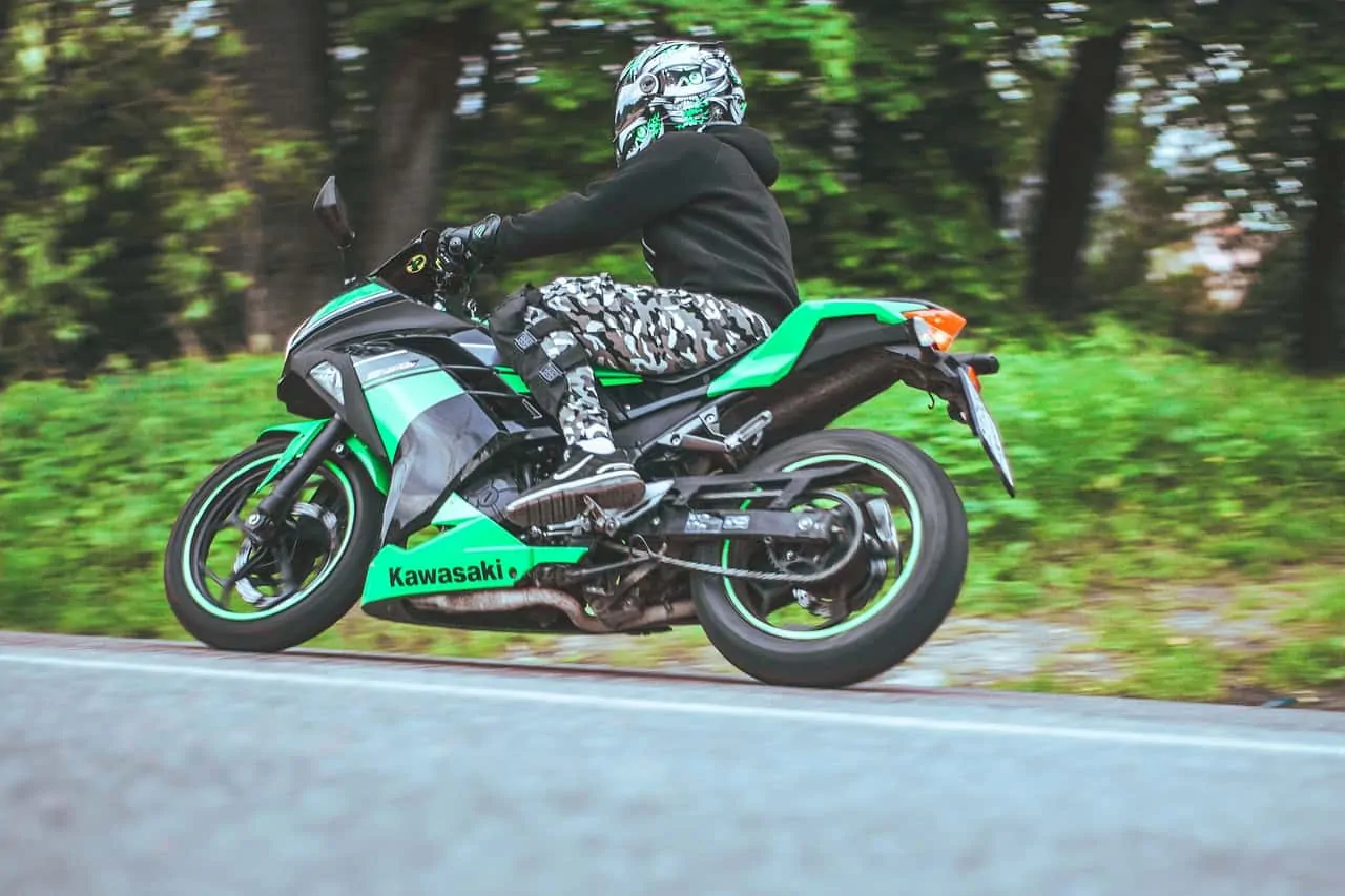 black green helmet motorcycle