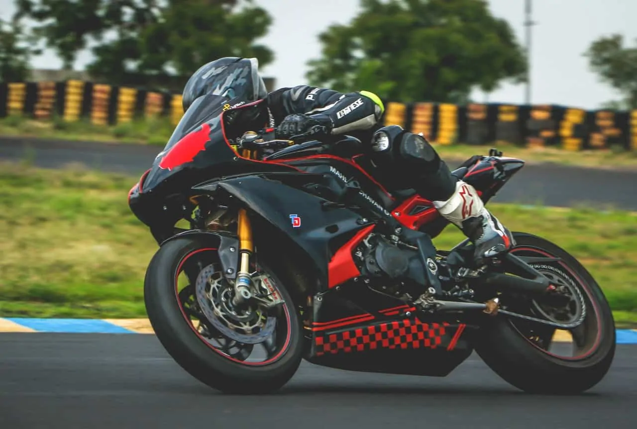 black red motorcycle