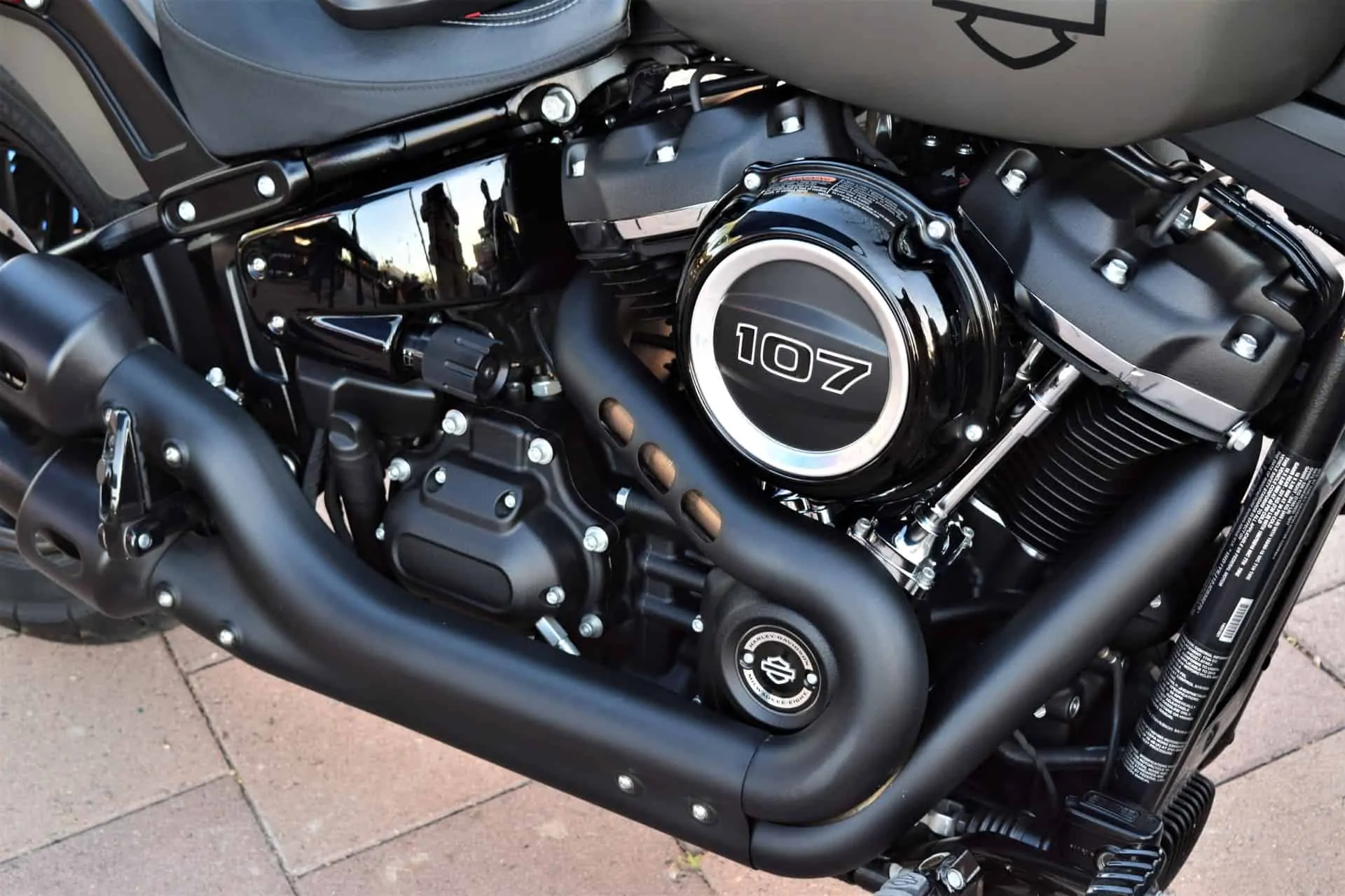 black matte engine motorcycle