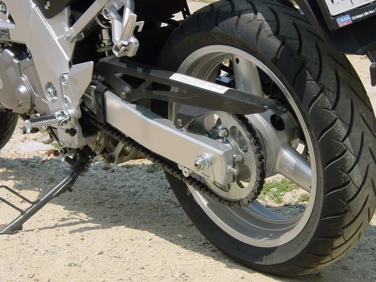 tire motorcycle asphalt