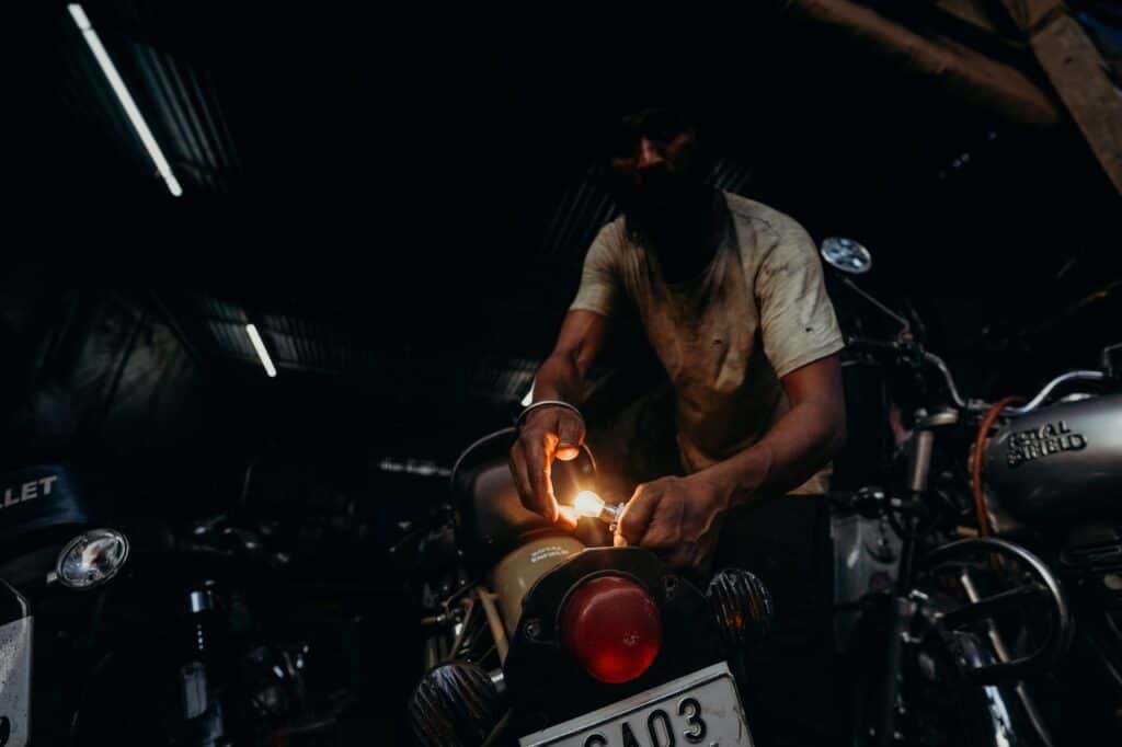 motorcycle exhaust cleaning