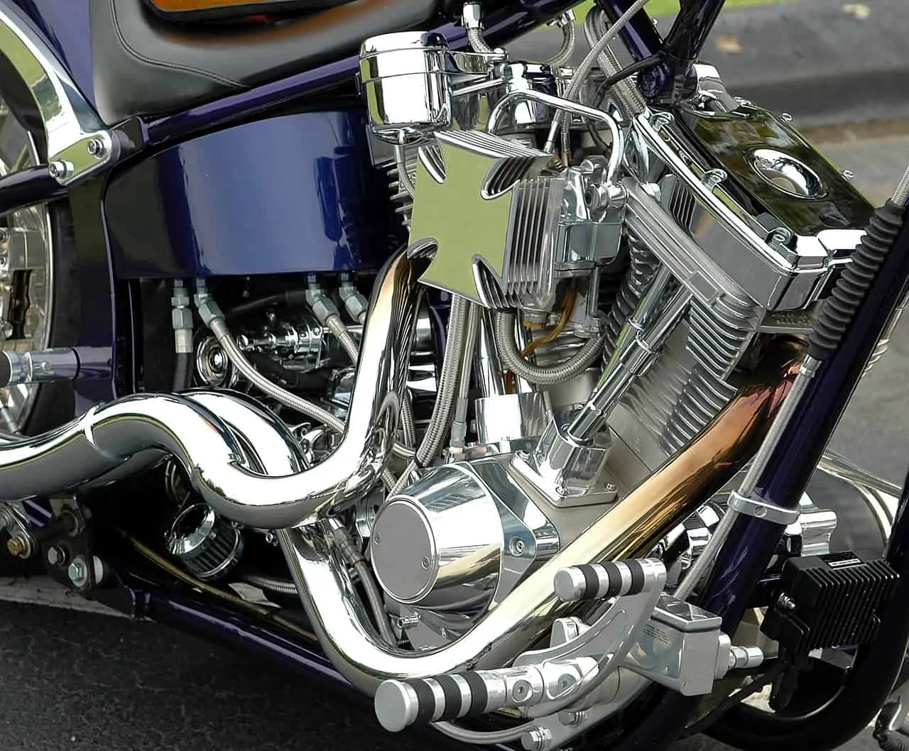 shifter motorcycle silver