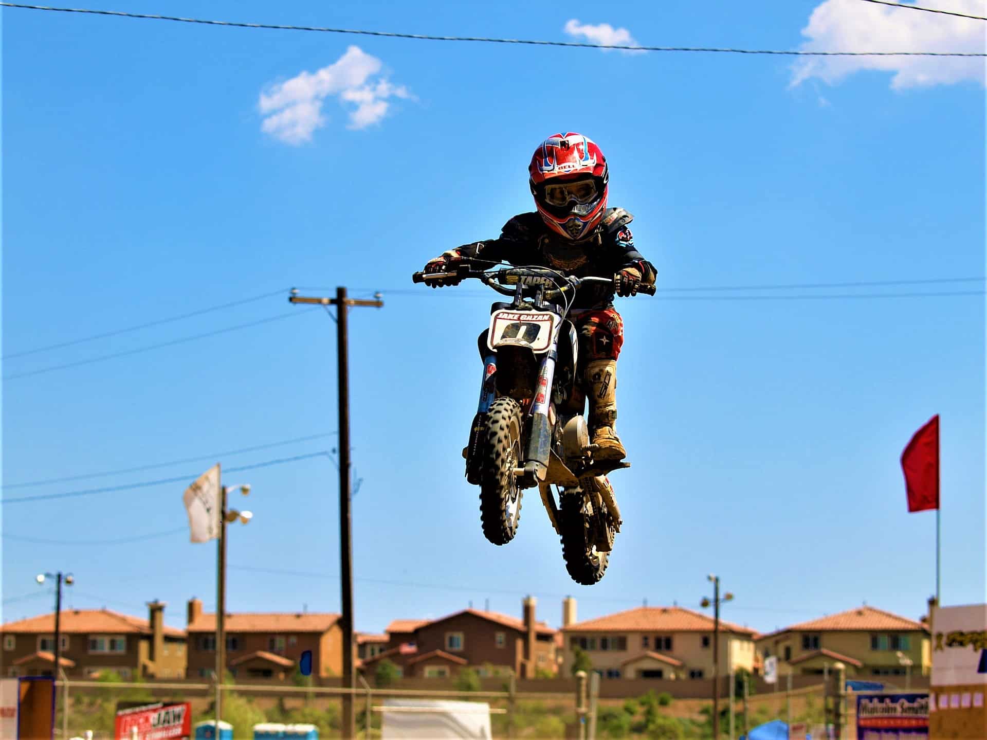 dirt bike kid stunt